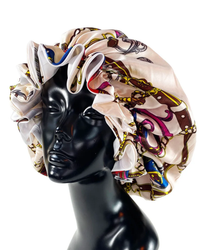Eazybead-Z™ Beige & White Dreamy Night Adult Bonnet