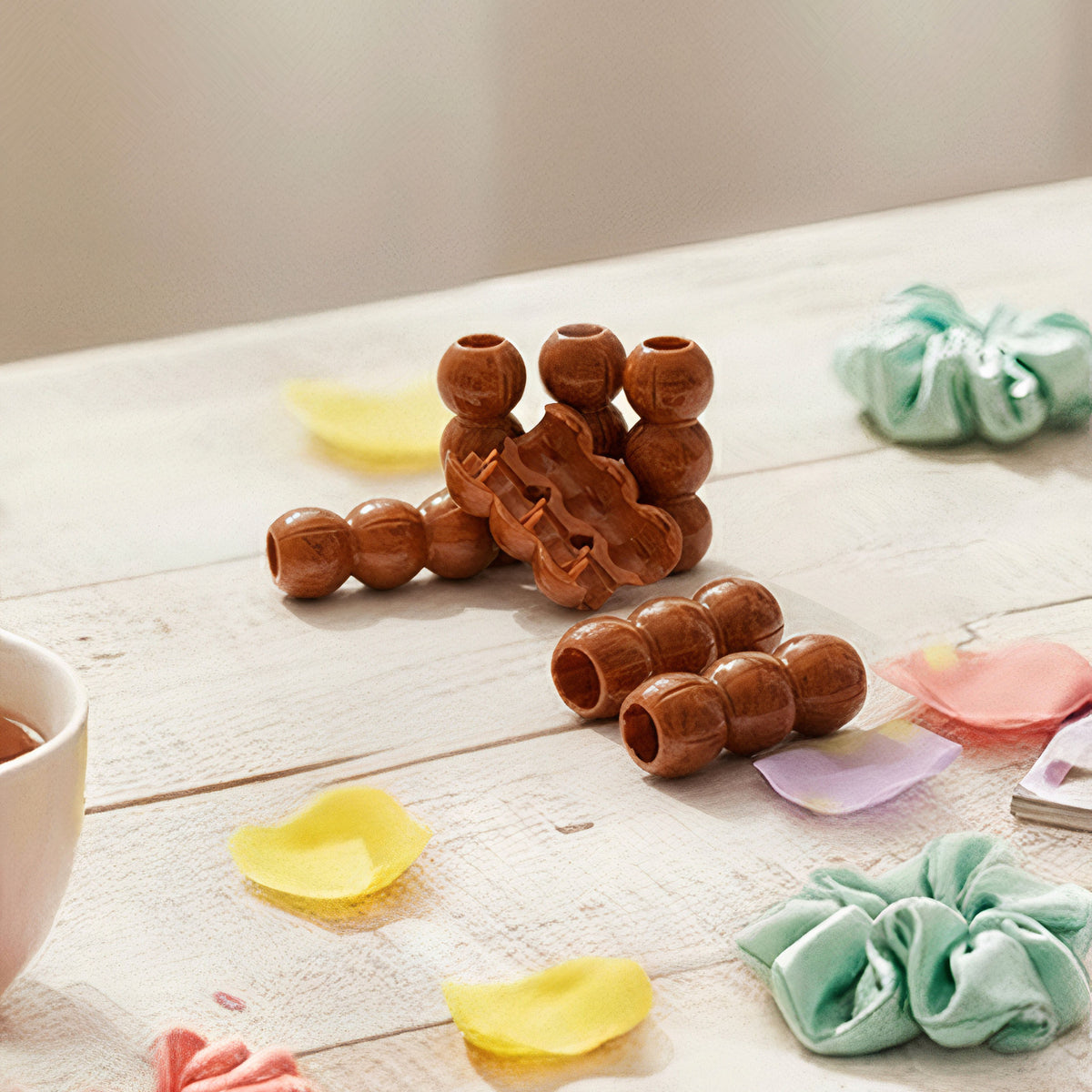 Eazybead-Z™ Wooden Hair Clips - Brown